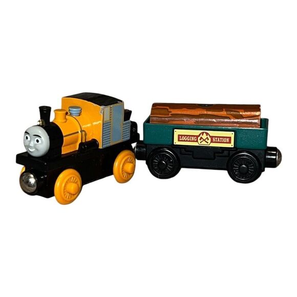 Thomas & Friends Wooden Railway Dash & Jumping Jobi Wood Car Set 2010 - Picture 1 of 7